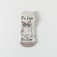 Kreative Socken Mit Katzenprint