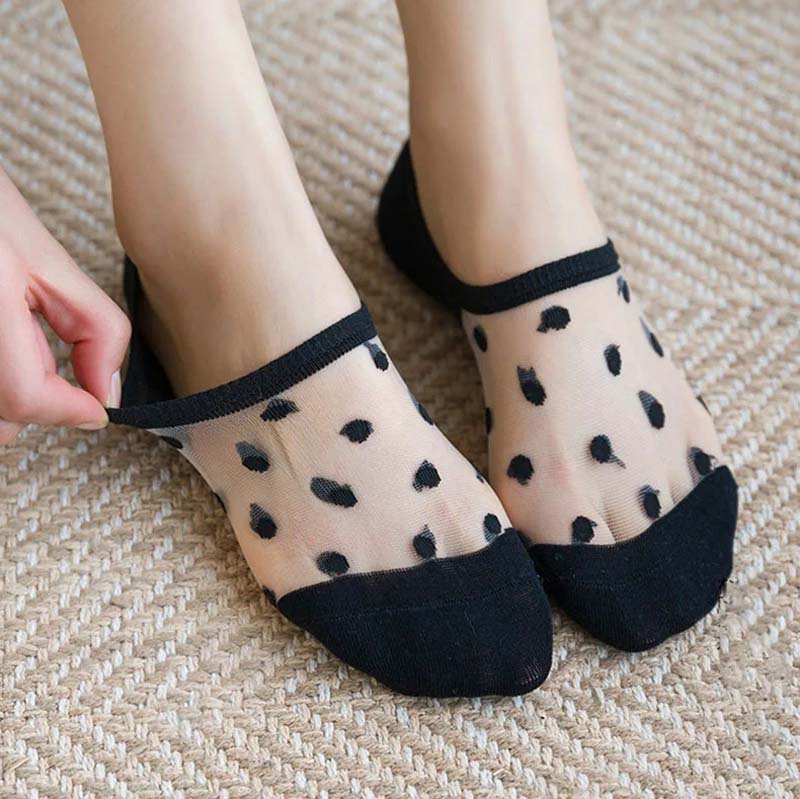 Atmungsaktive Polka Dot Socken