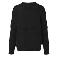 Lässiger Hohlstrickpullover