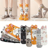 Packung Mit 5 Paar Cartoon-Socken