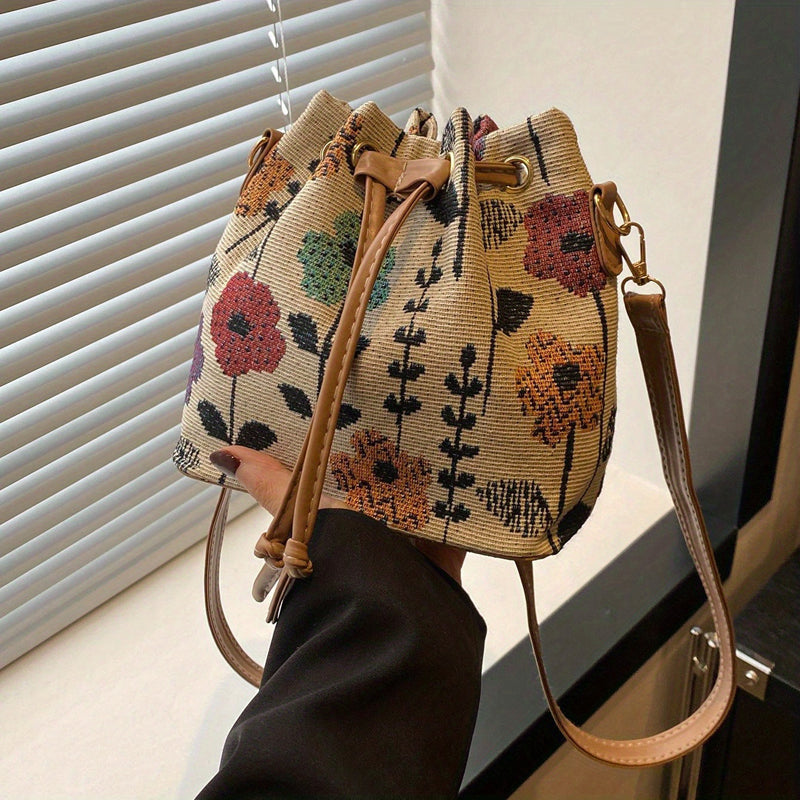 Vintage Tasche Mit Blumenmuster