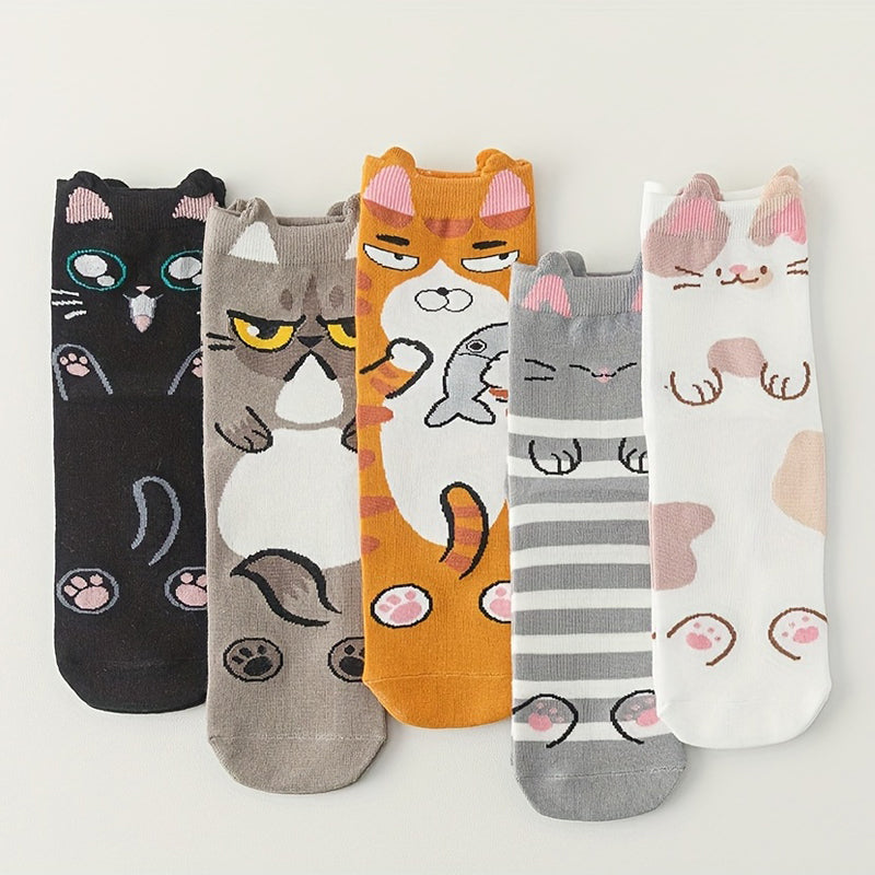 Packung Mit 5 Paar Cartoon-Socken