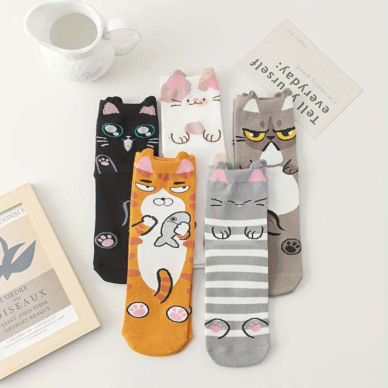 Packung Mit 5 Paar Cartoon-Socken