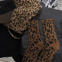 Vintage-Socken Mit Leopardenmuster