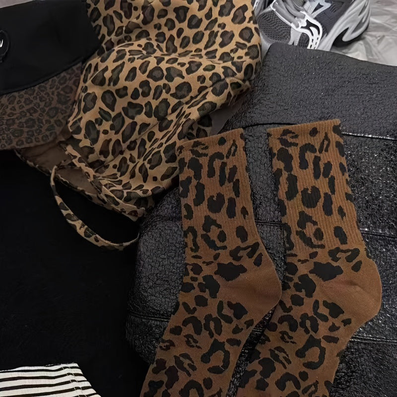 Vintage-Socken Mit Leopardenmuster