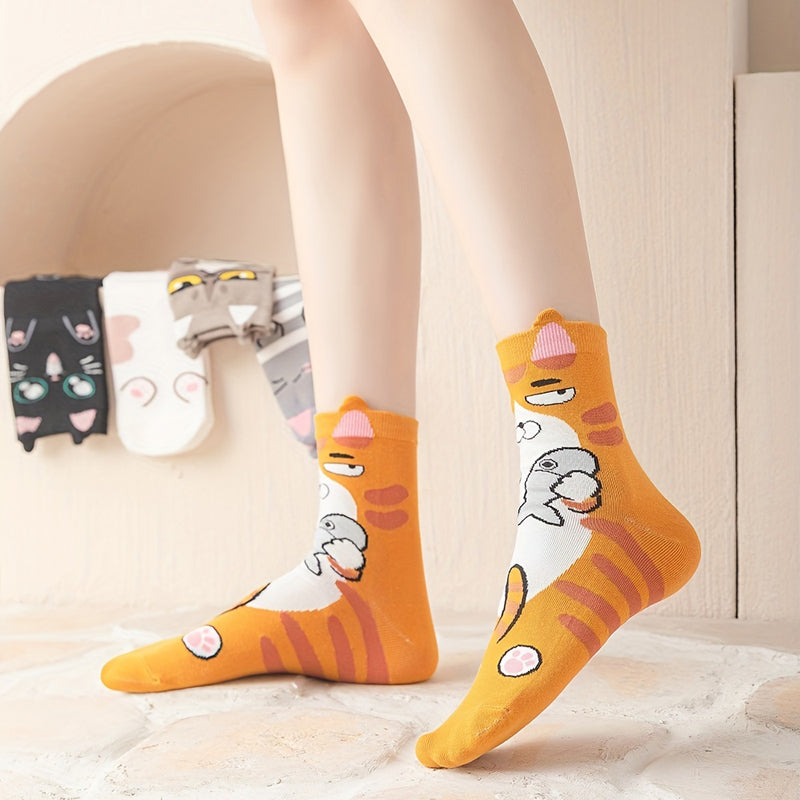 Packung Mit 5 Paar Cartoon-Socken