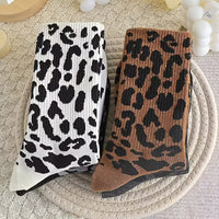 Vintage-Socken Mit Leopardenmuster