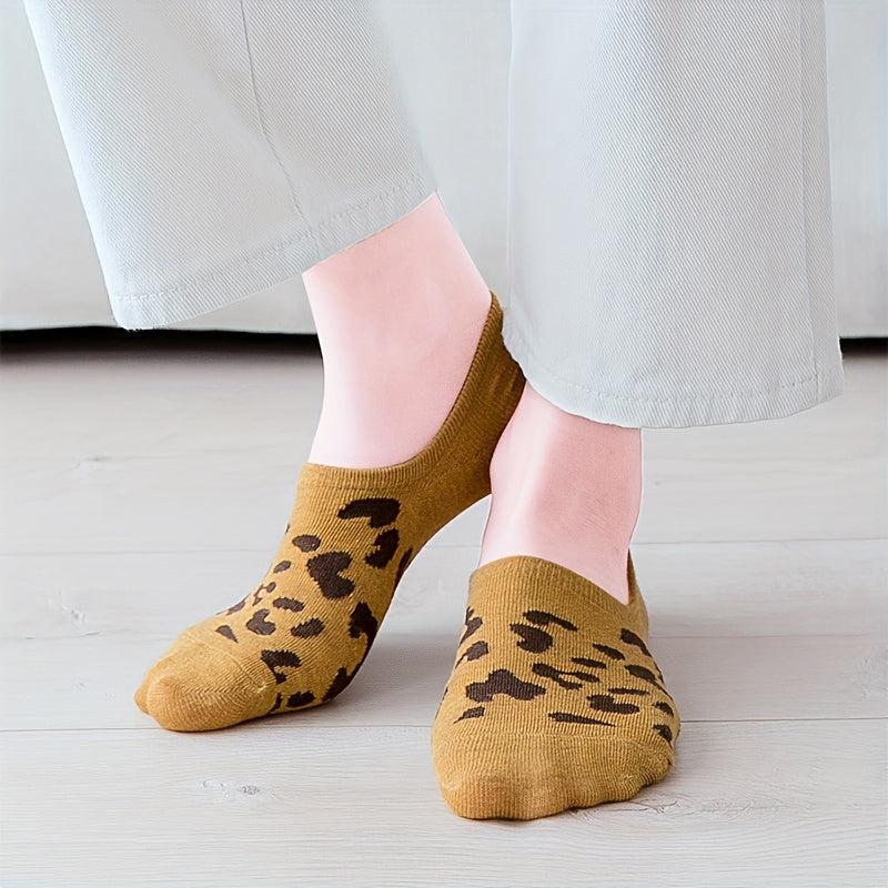 Lässige Socken Mit Leopardenmuster