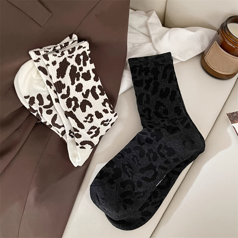 Vintage-Socken Mit Leopardenmuster