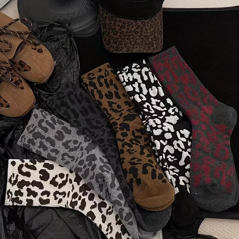 Vintage-Socken Mit Leopardenmuster