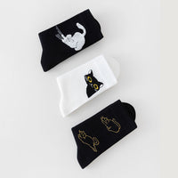 Lässige Socken Mit Katzenmotiv
