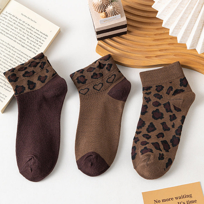 Vintage-Socken Mit Leopardenmuster
