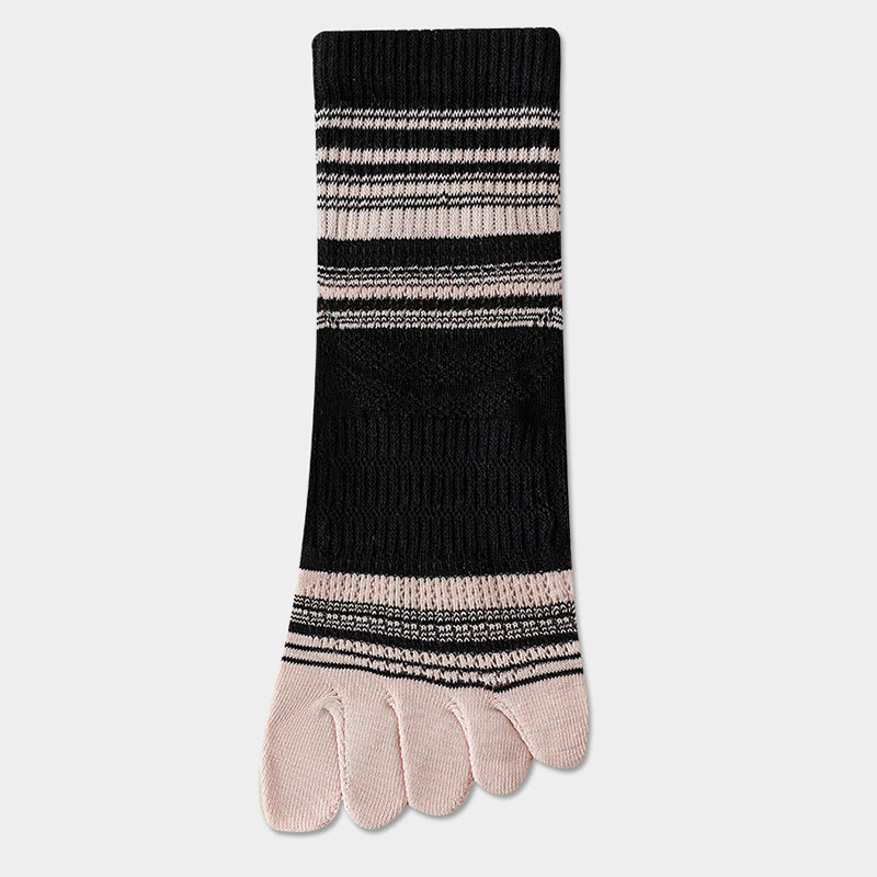 Gestreifte Und Bunte Fünf-Zehen-Socken