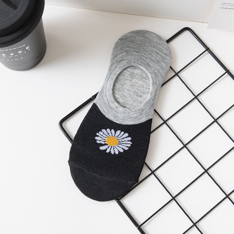 Lässige Socken Mit Chrysanthemenmuster