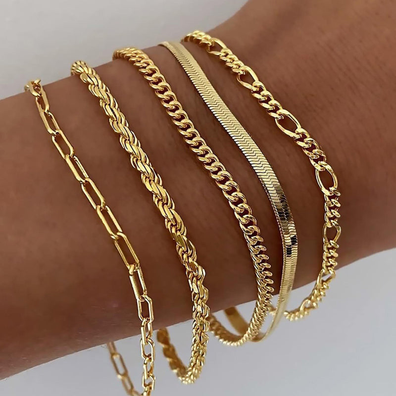 Vintage-Armbandset Im Bohème-Stil