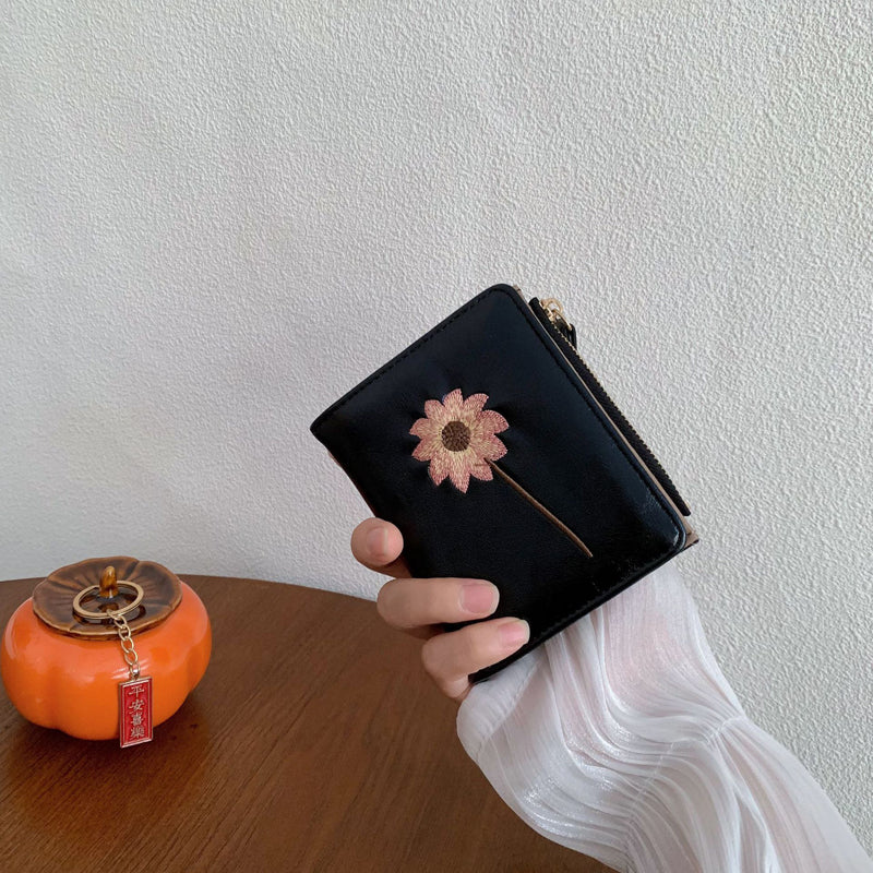 Vintage Geldbörse Mit Blumenmuster