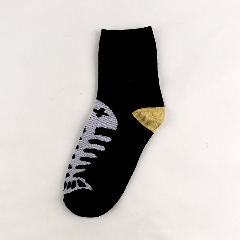 Lässige Socken Mit Katzenmuster