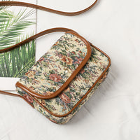 Vintage-Tasche Mit Blumenmuster