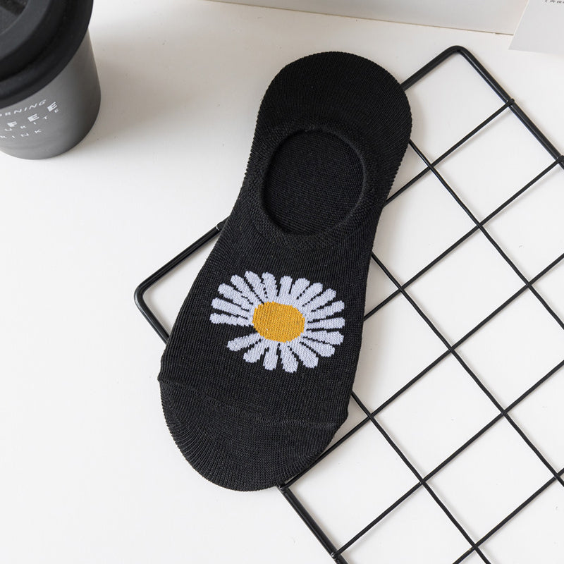 Lässige Socken Mit Chrysanthemenmuster