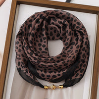 Vintage-Schal Mit Leopardenmuster