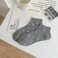 Lässige Socken Mit Herzmuster