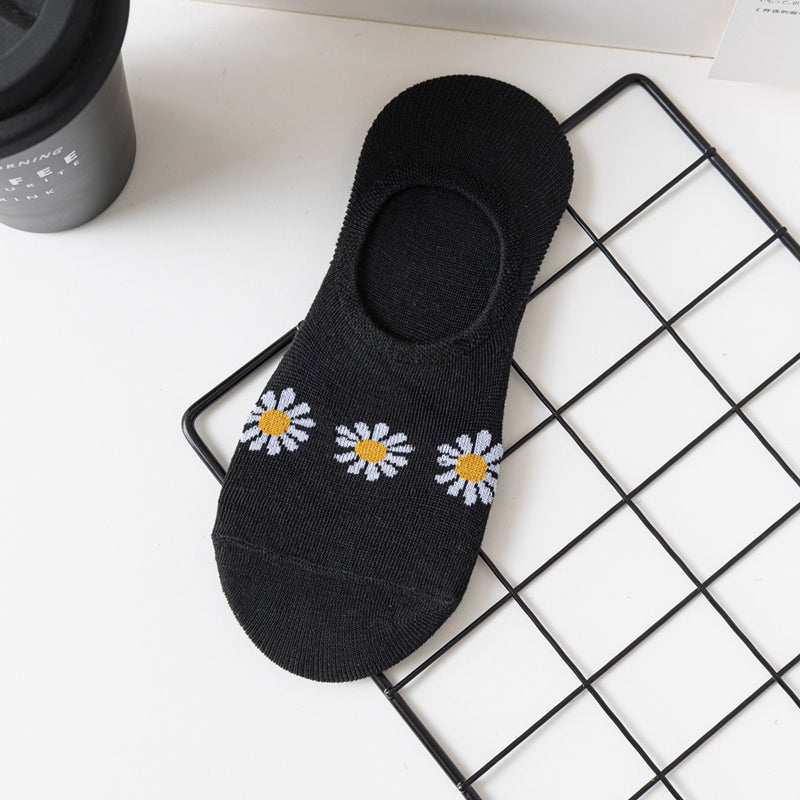 Lässige Socken Mit Chrysanthemenmuster