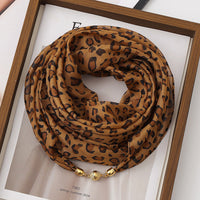 Vintage-Schal Mit Leopardenmuster