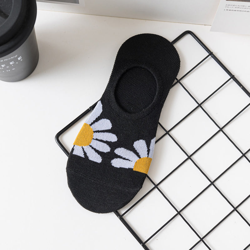 Lässige Socken Mit Chrysanthemenmuster