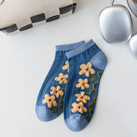 Lässige Socken Mit Blumenmuster