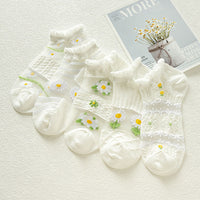 Atmungsaktive Socken Mit Blumenmuster