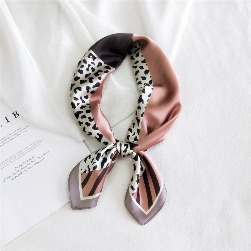Vintage-Schal Mit Leopardenmuster