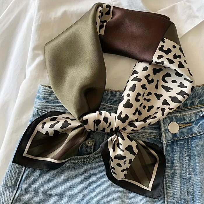 Vintage-Schal Mit Leopardenmuster