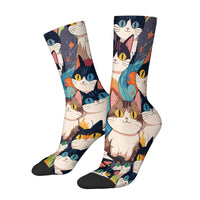Lässige Socken Mit Katzenmotiv