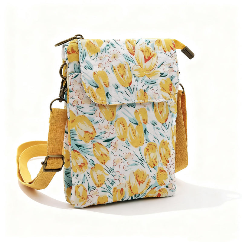 Vintage-Tasche Mit Blumenmuster