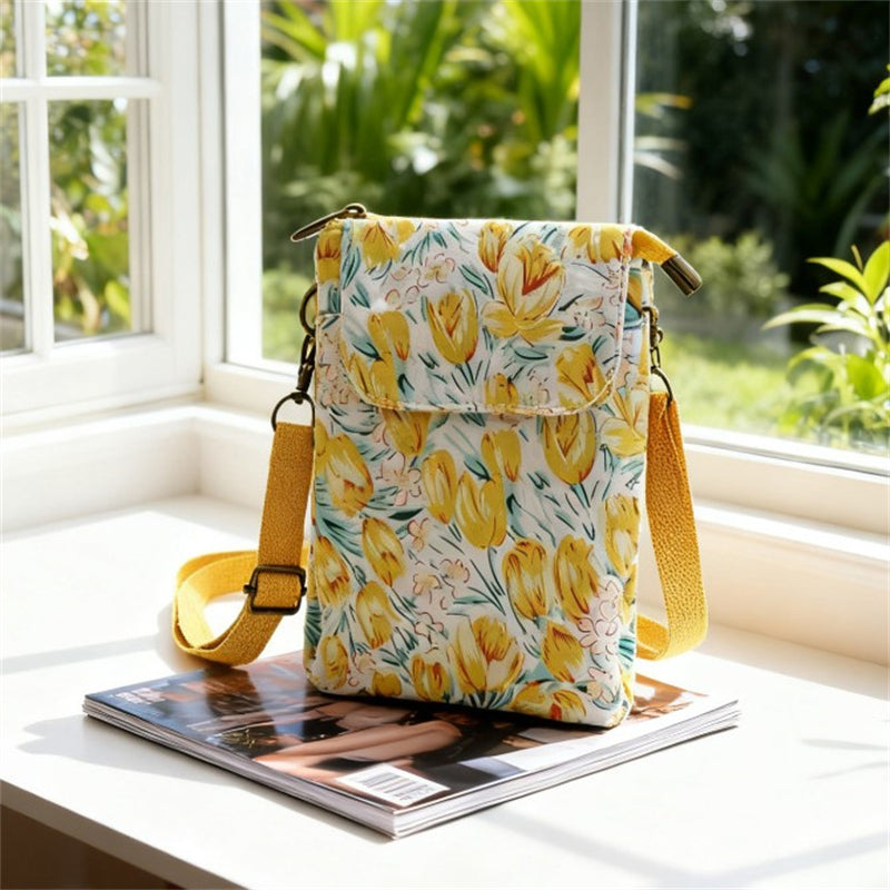 Vintage-Tasche Mit Blumenmuster
