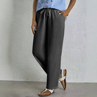 【Baumwolle Und Leinen】Bequeme Freizeithose