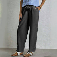 【Baumwolle Und Leinen】Bequeme Freizeithose