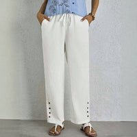 【Baumwolle Und Leinen】Bequeme Freizeithose