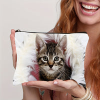 Lässige Tasche Mit Katzenmuster