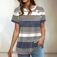 Vintage Gestreifte Bluse
