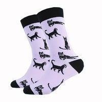 Lässige Socken Mit Katzen-Print