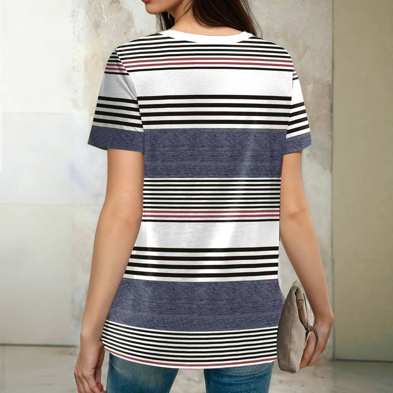 Vintage Gestreifte Bluse