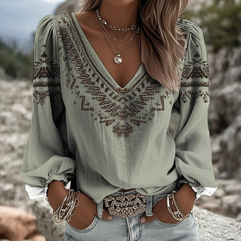 Vintage Lässige Bluse