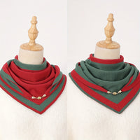 Vintage-Farbblock-Schal