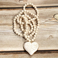 Böhmische Perlen-Anhängerhalskette