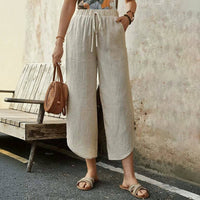 【Baumwolle Und Leinen】Bequeme Freizeithose