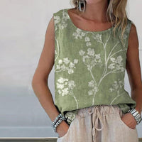 Vintage-Tanktop Mit Blumendruck