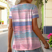 Lässiges T-Shirt Mit Farbverlauf