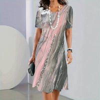 Vintage Farbverlauf Kleid