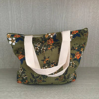 Vintage-Tasche Mit Blumendruck